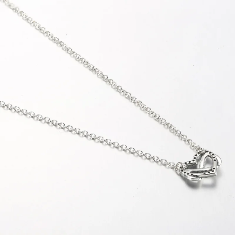 (slika za) Pandora Bleščeča ogrlica Infinity Heart Collier - 392666C01-50 - Ogled 3