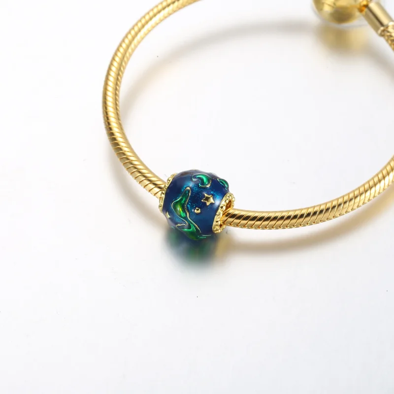 (slika za) Pandora Earth 14k pozlačen obesek - 762431C01 - Ogled 5