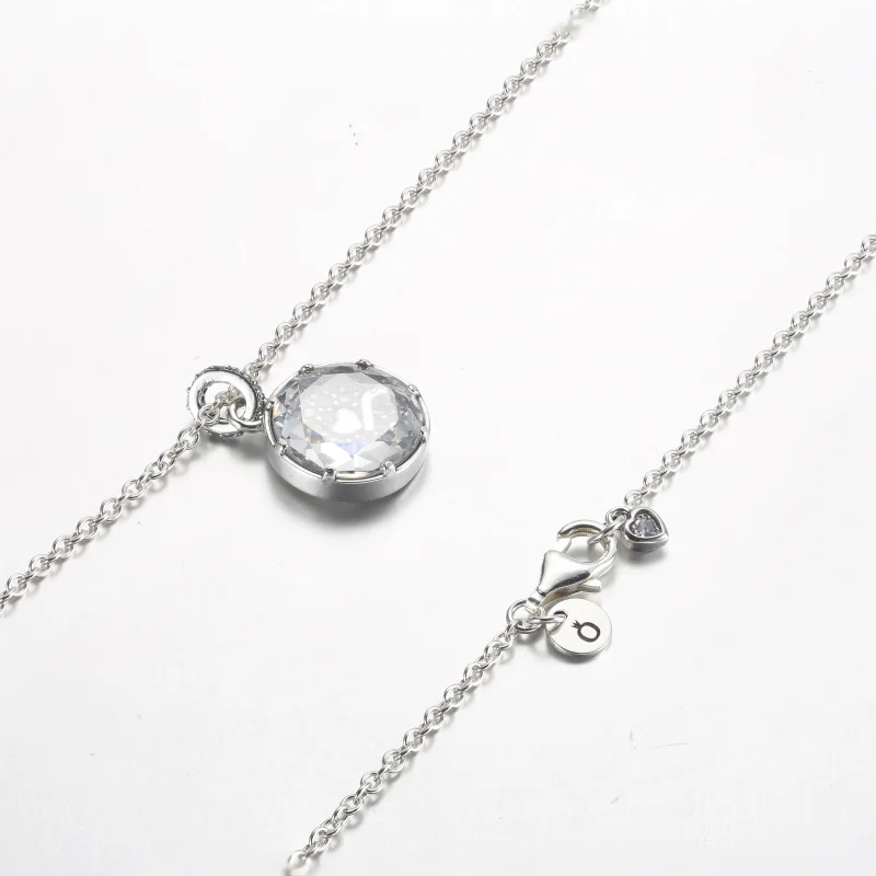 (slika za) Pandora I love u srebrna ogrlica z obeskom - 392599C01 - Ogled 5