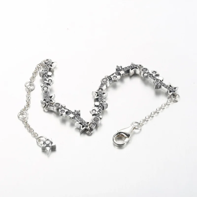 (slika za) Pandora Mlečna pot srebrna zapestnica s prozornim kubičnim cirkonijem - 592425C0 - Ogled 5