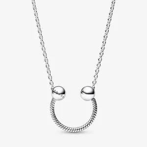 (slika za) Pandora Moments Ogrlica z obeskom v obliki črke U - 392747C00-45