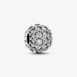 PANDORA Sijoči okrogli obesek s pavé - 792630C01