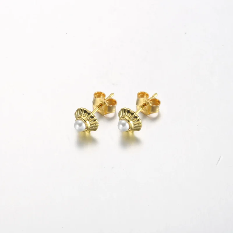 (slika za) PANDORA Uhančki z morsko školjko iz Disneyjeve Male morske deklice - 262686C01 - Ogled 2