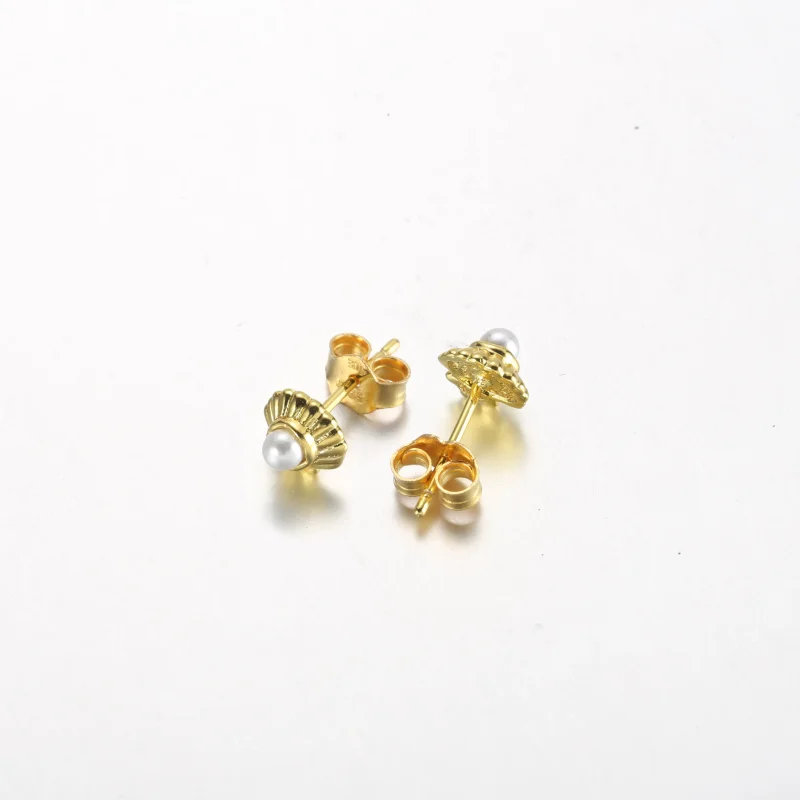 (slika za) PANDORA Uhančki z morsko školjko iz Disneyjeve Male morske deklice - 262686C01 - Ogled 3