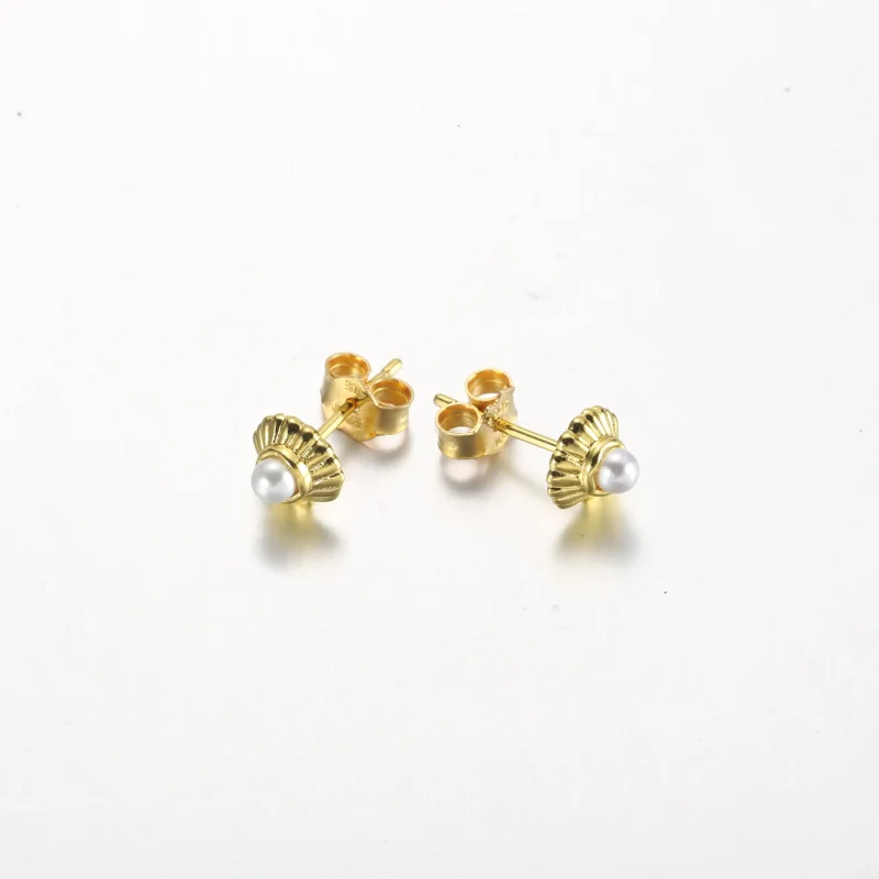 (slika za) PANDORA Uhančki z morsko školjko iz Disneyjeve Male morske deklice - 262686C01 - Ogled 4