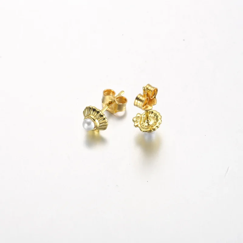 (slika za) PANDORA Uhančki z morsko školjko iz Disneyjeve Male morske deklice - 262686C01 - Ogled 5