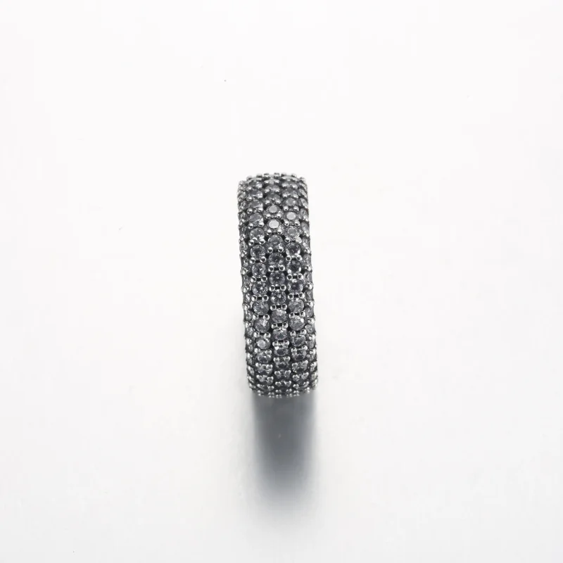 (slika za) Prstan Pandora Timeless Pavé s trojnim nizom pavé - 192634C01 - Ogled 6