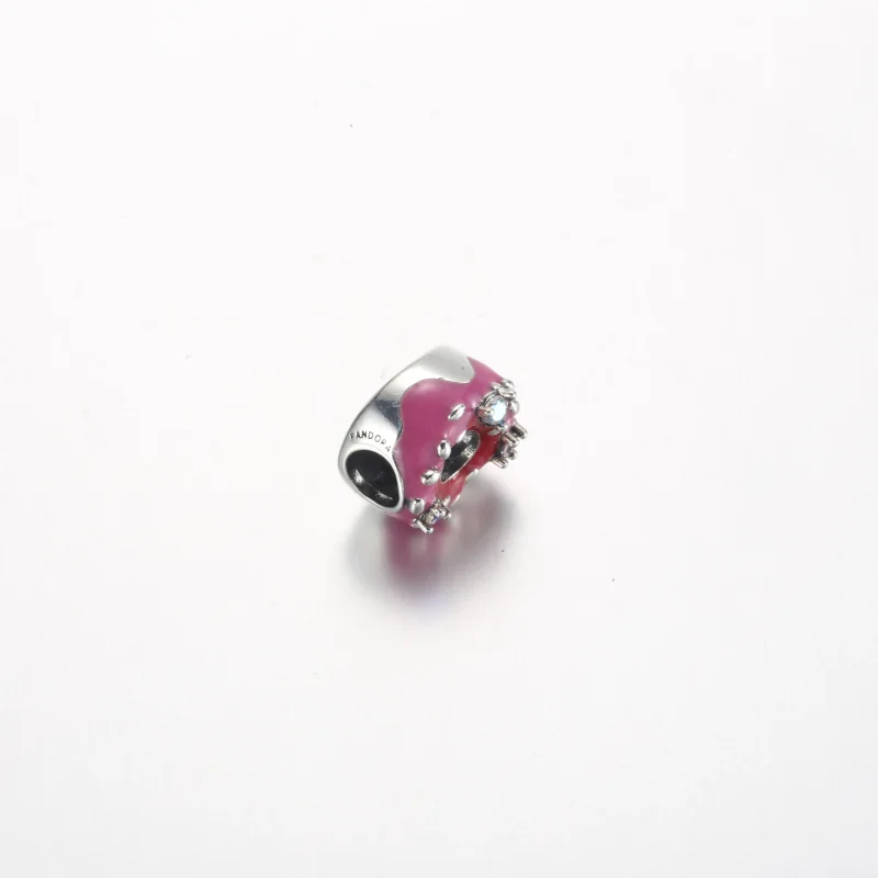 (slika za) Srebrni obesek Pandora Donut - 792596C01 - Ogled 3