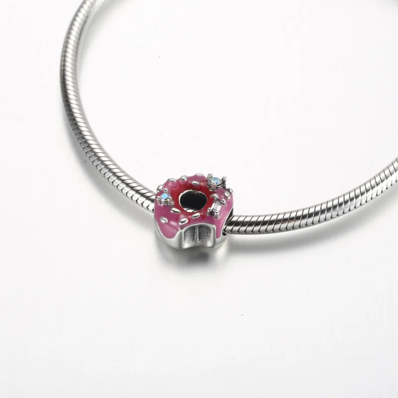 (slika za) Srebrni obesek Pandora Donut - 792596C01 - Ogled 5
