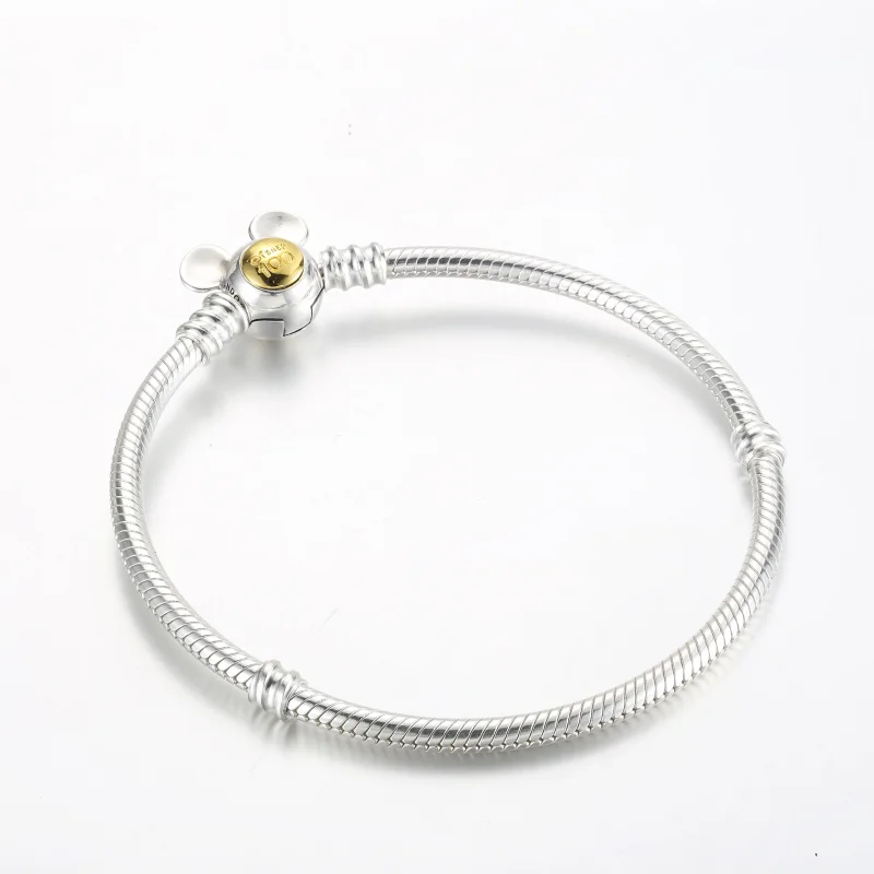 (slika za) Zapestnica Pandora Disney 100th Anniversary Moments Snake Chain - 592514C00 - Ogled 2