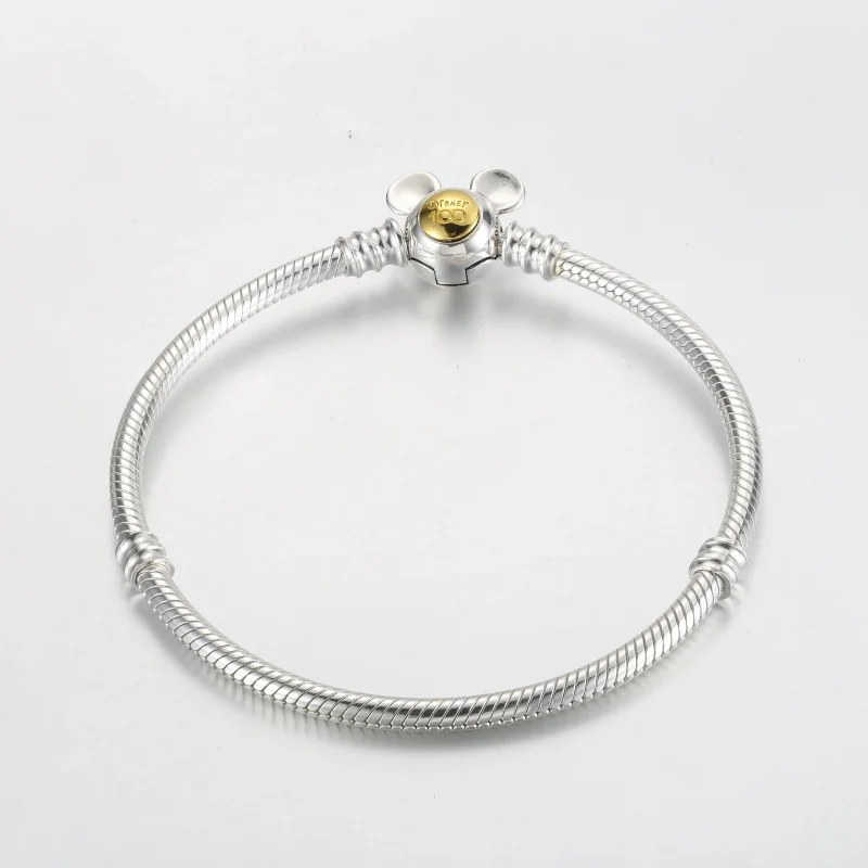 (slika za) Zapestnica Pandora Disney 100th Anniversary Moments Snake Chain - 592514C00 - Ogled 5