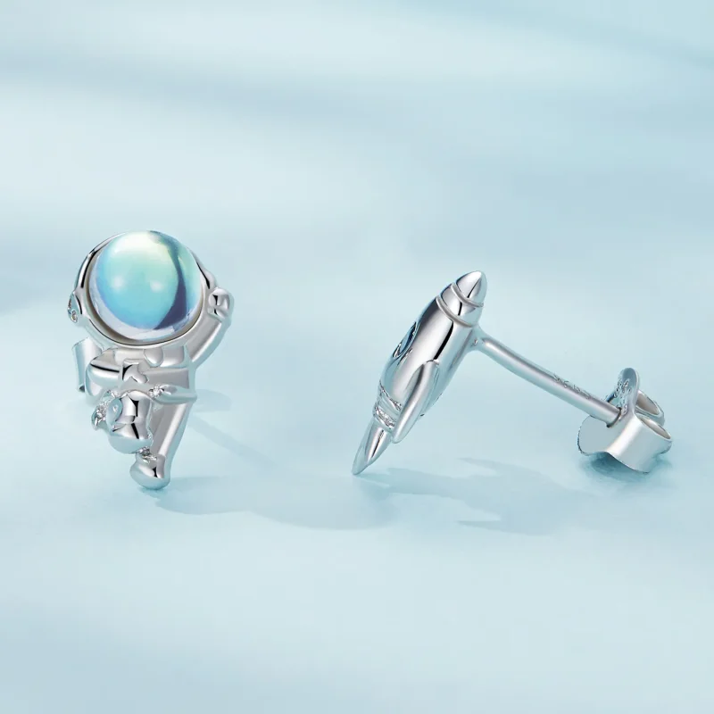 (slika za) Asimetrični uhani v slogu vesoljske ladje Pandora - SCE1578 - Ogled 3