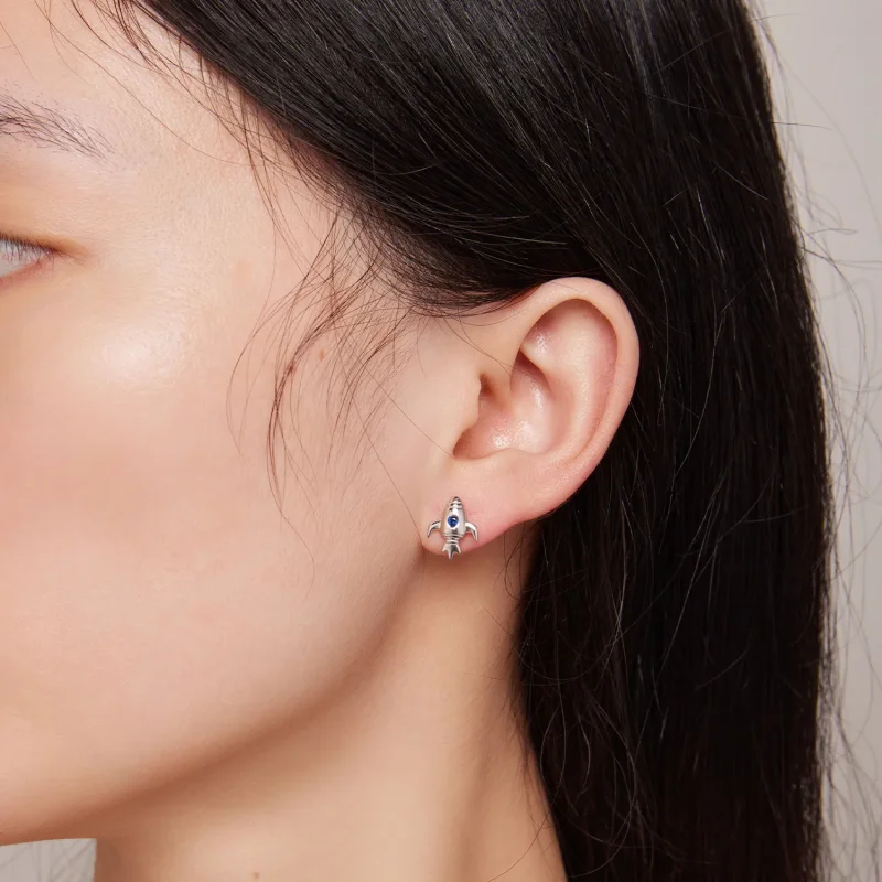 (slika za) Asimetrični uhani v slogu vesoljske ladje Pandora - SCE1578 - Ogled 6