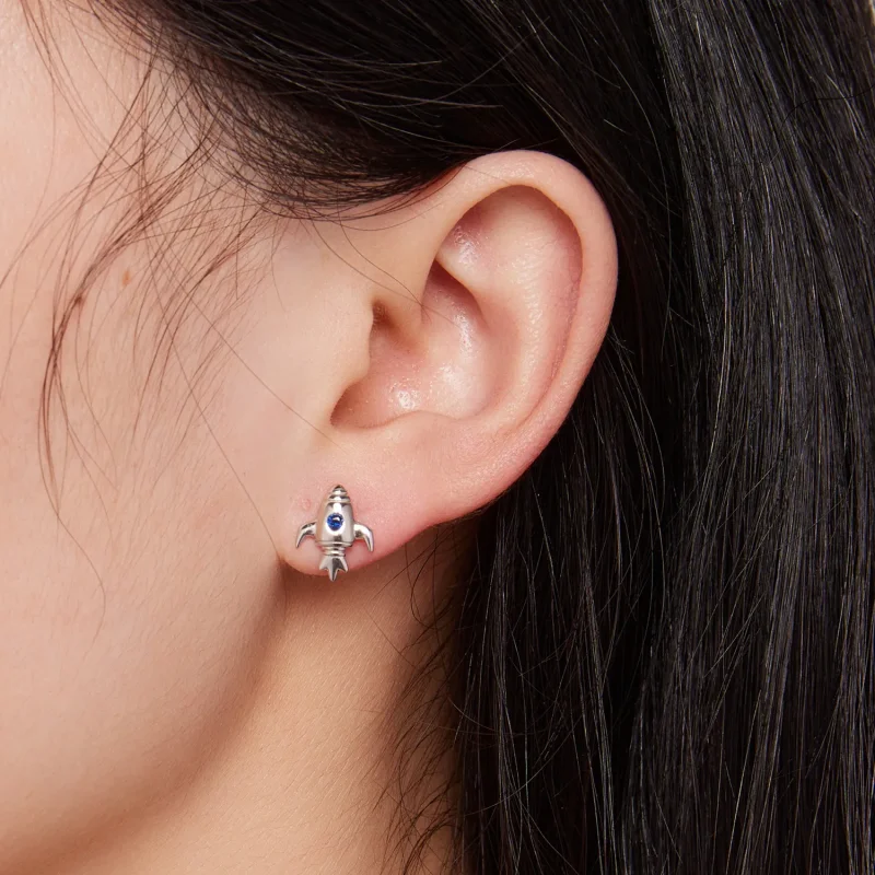 (slika za) Asimetrični uhani v slogu vesoljske ladje Pandora - SCE1578 - Ogled 7