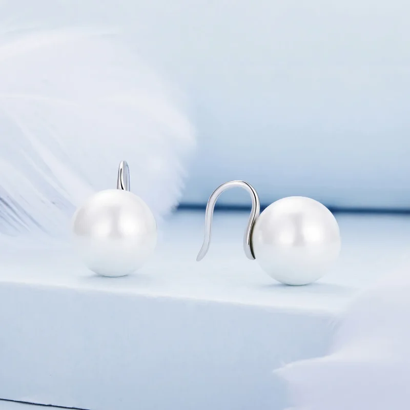 (slika za) Biserni uhani v slogu Pandora - BSE857 - Ogled 2