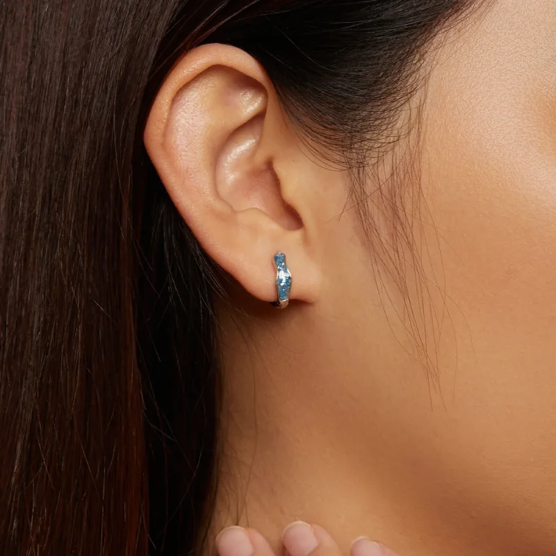 (slika za) Bleščeči obročasti uhani v slogu Pandora - SCE1614 - Ogled 7