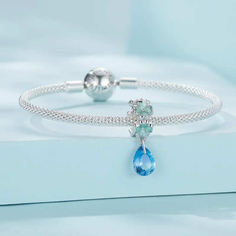 (slika za) Distančnik štiriperesne deteljice v stilu Pandora - SCC2485 - Ogled 3