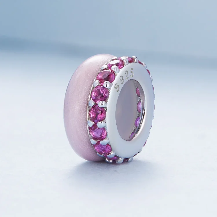 Dvoslojni silikonski distančnik Pandora Style Pink - BSC883-PK