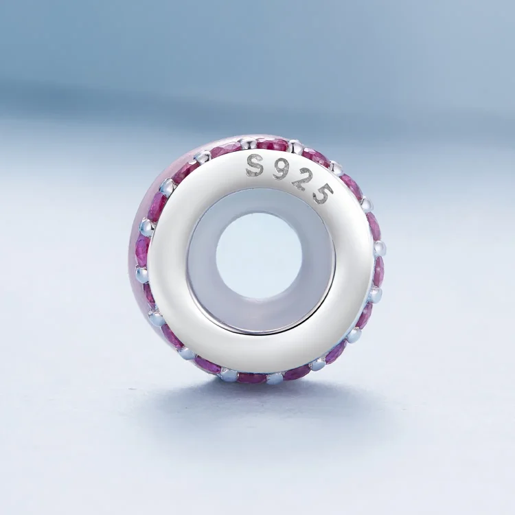 Dvoslojni silikonski distančnik Pandora Style Pink - BSC883-PK
