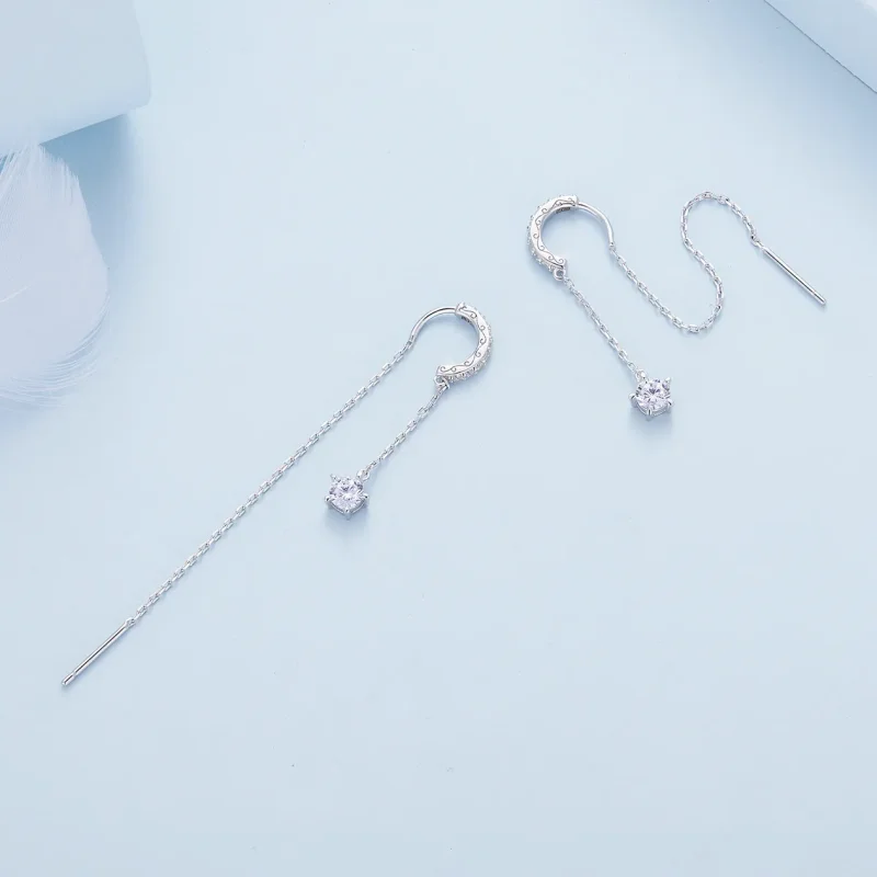 (slika za) Izvrstni viseči uhani v stilu Pandora - BSE830 - Ogled 4