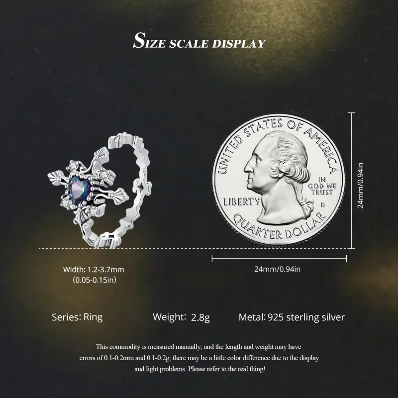 (slika za) Križni prstan za noč čarovnic v stilu Pandora - BSR482-E - Ogled 6