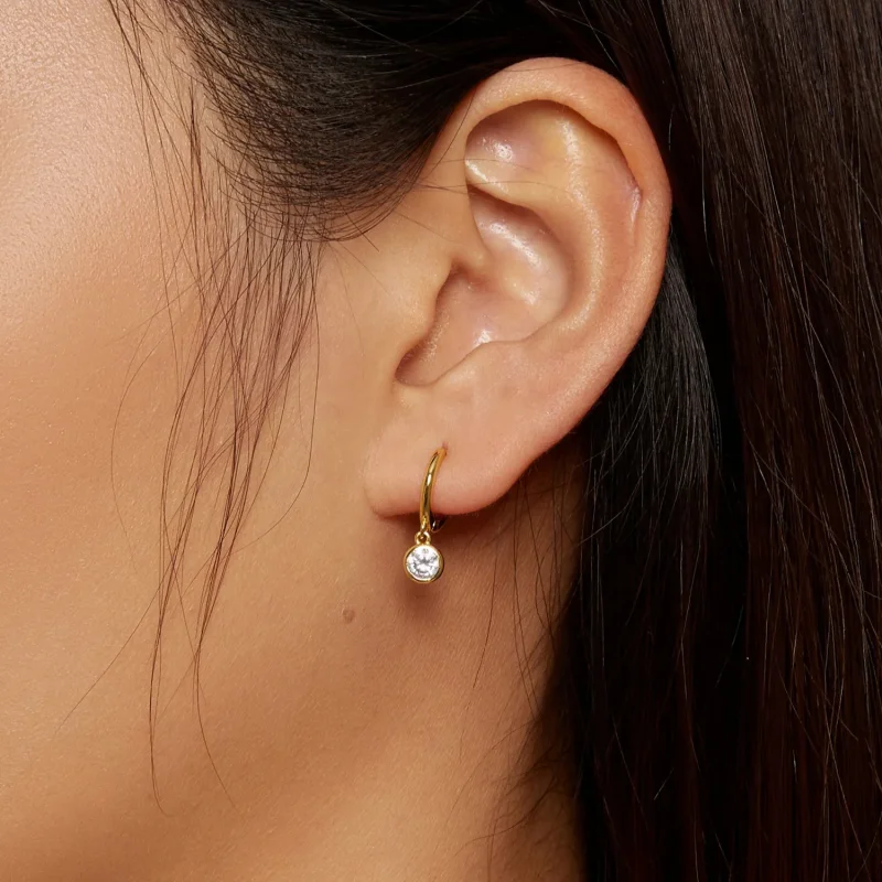 (slika za) Krožni uhani iz cirkonija v slogu Pandora - SCE830-B - Ogled 7