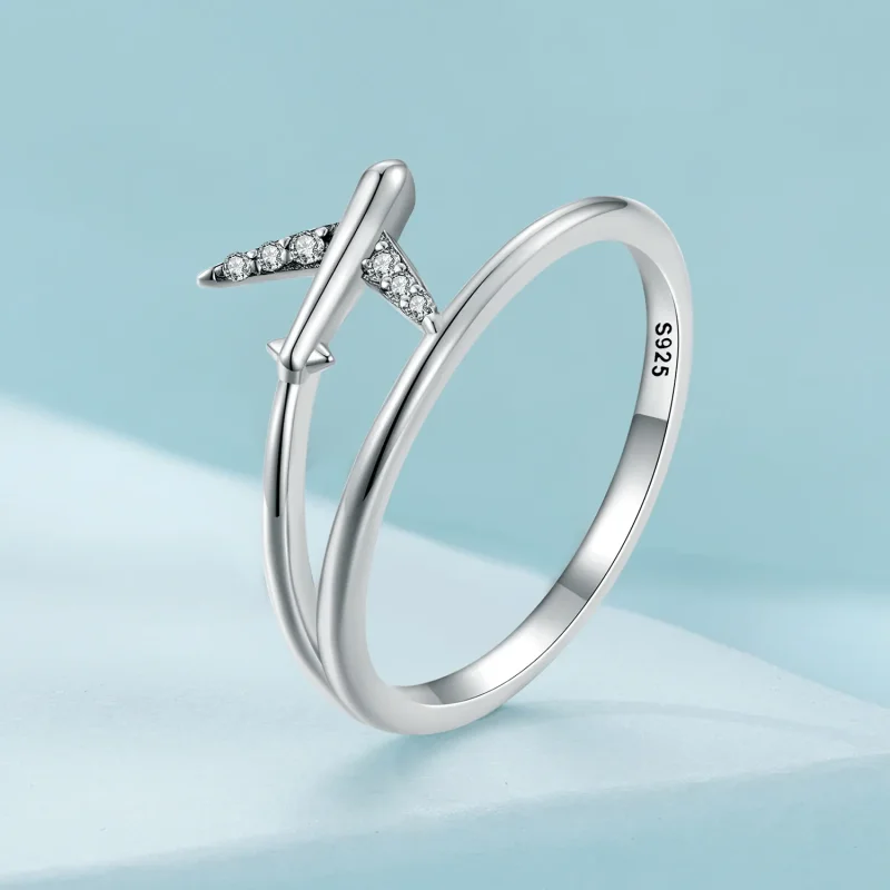 (slika za) Letalski prstan v stilu Pandora - SCR967 - Ogled 2