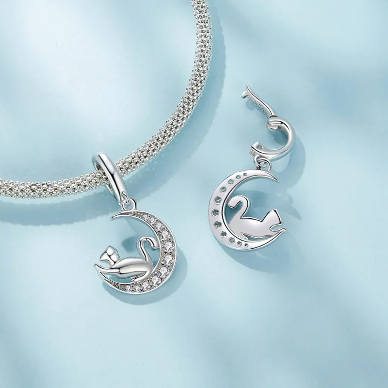 (slika za) Luna in viseča mačka v slogu Pandora - SCC2571 - Ogled 5