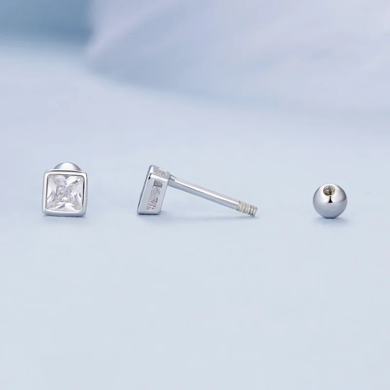 (slika za) Mini uhani s cirkonijevimi zatiči v stilu princese Pandora - BSE885-S - Ogled 4