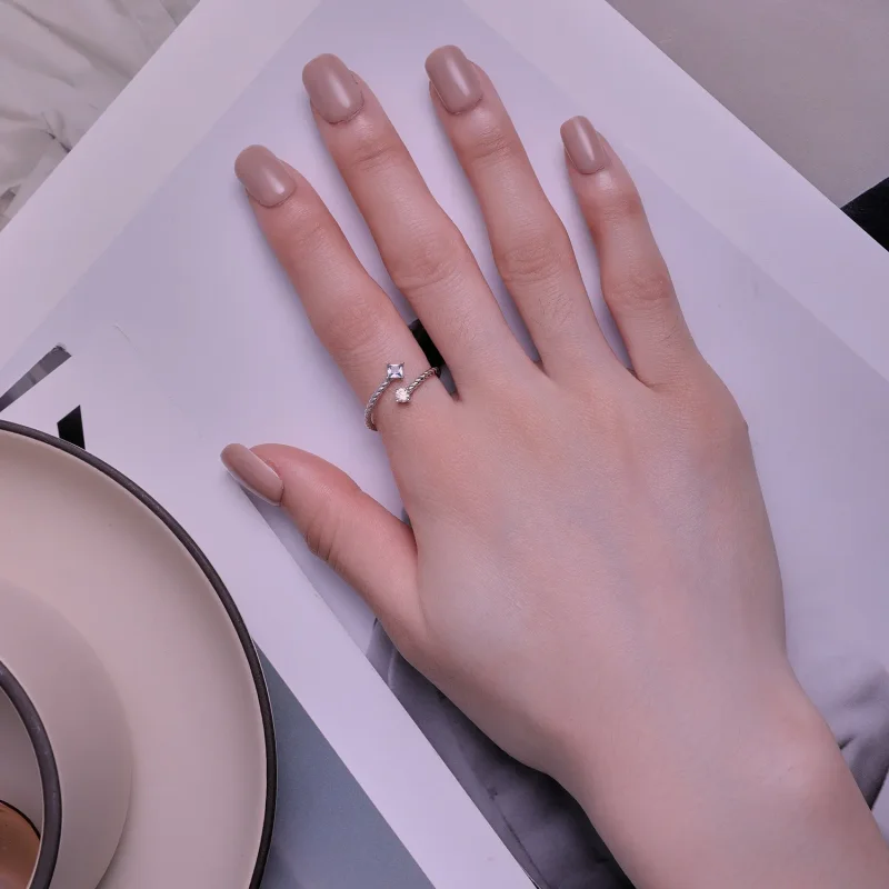 (slika za) Modri zasukani prstan v slogu Pandora - SCR923 - Ogled 5