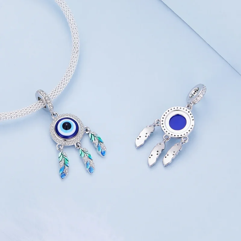 (slika za) Obešalnik s hudičevim očesom v stilu Pandora - BSC785 - Ogled 5