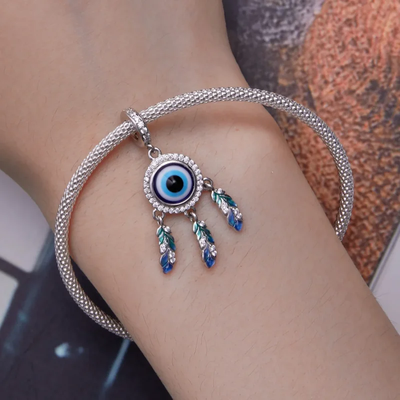 (slika za) Obešalnik s hudičevim očesom v stilu Pandora - BSC785 - Ogled 8