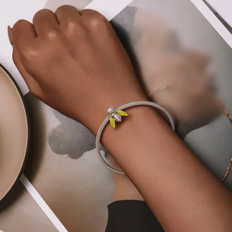 (slika za) Obesek čebela v stilu Pandora - SCC2599 - Ogled 6