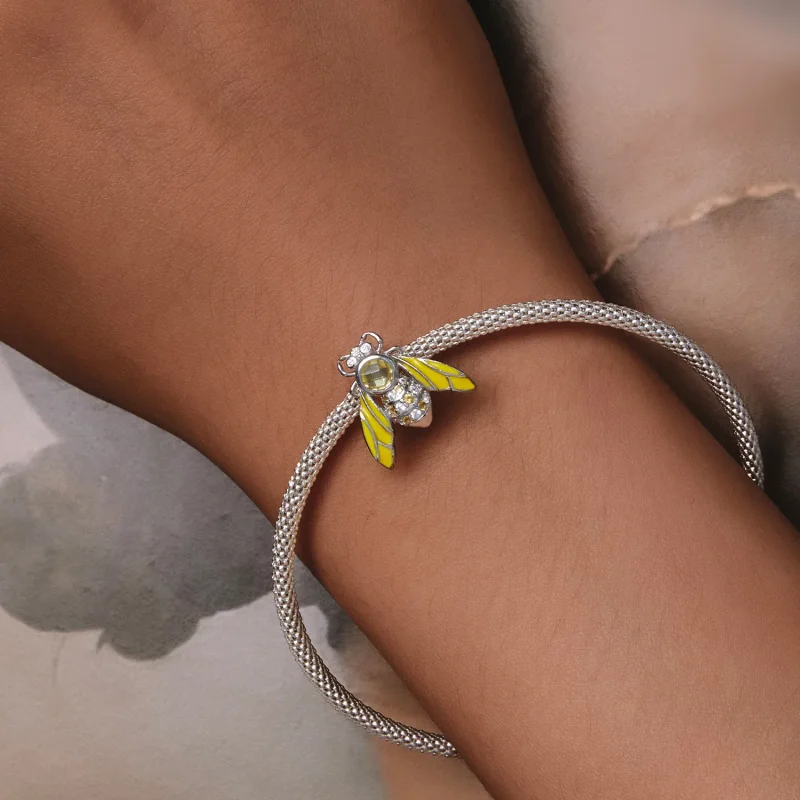 (slika za) Obesek čebela v stilu Pandora - SCC2599 - Ogled 7