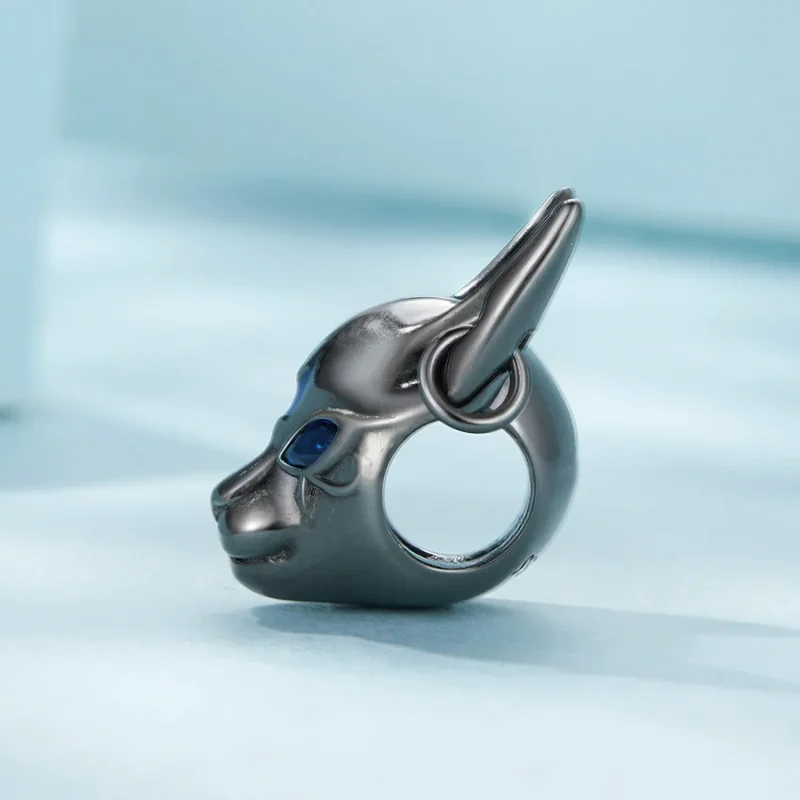 (slika za) Obesek Egiptovski mačji bog v slogu Pandora - SCC2592 - Ogled 3