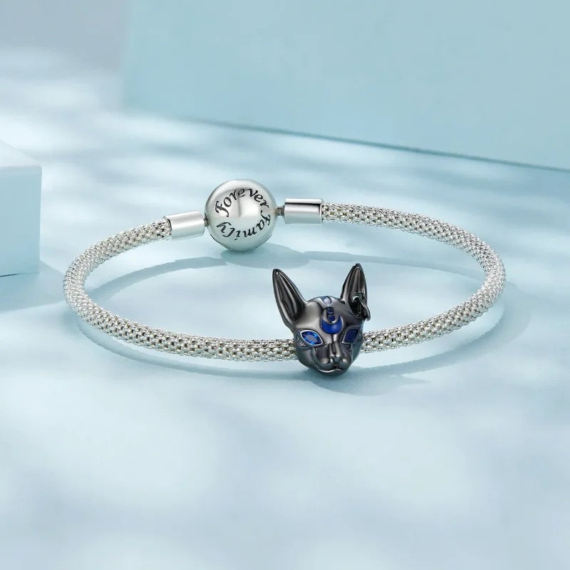 (slika za) Obesek Egiptovski mačji bog v slogu Pandora - SCC2592 - Ogled 5