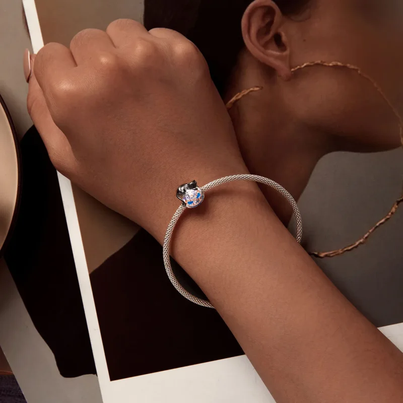 (slika za) Obesek Jack-O-Lantern za noč čarovnic v stilu Pandora - SCC2626 - Ogled 6