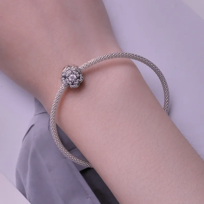 (slika za) Obesek kamelija v stilu Pandora - SCC2493 - Ogled 6