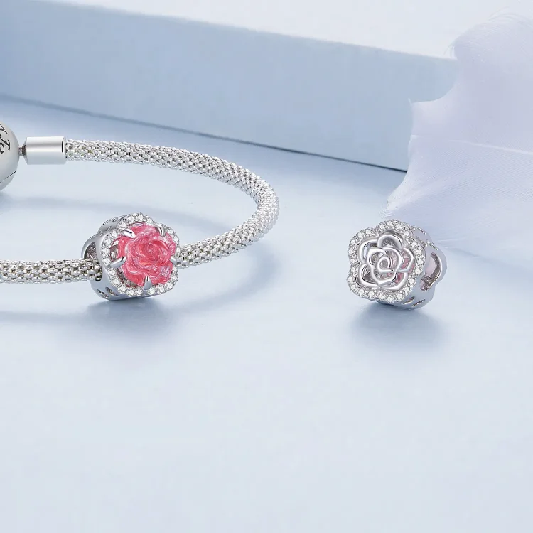 Obesek Pandora Style Crystal Rose - BSC904