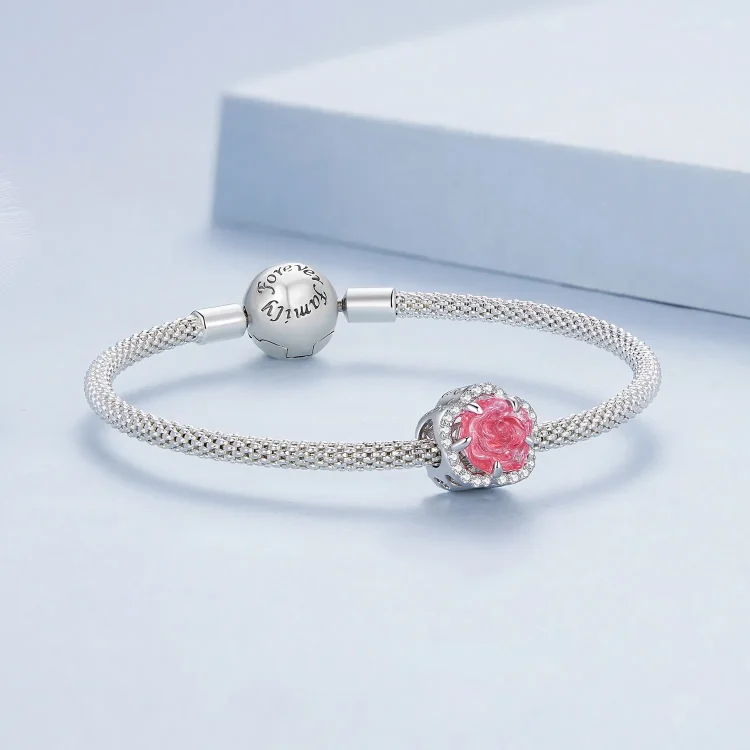 Obesek Pandora Style Crystal Rose - BSC904