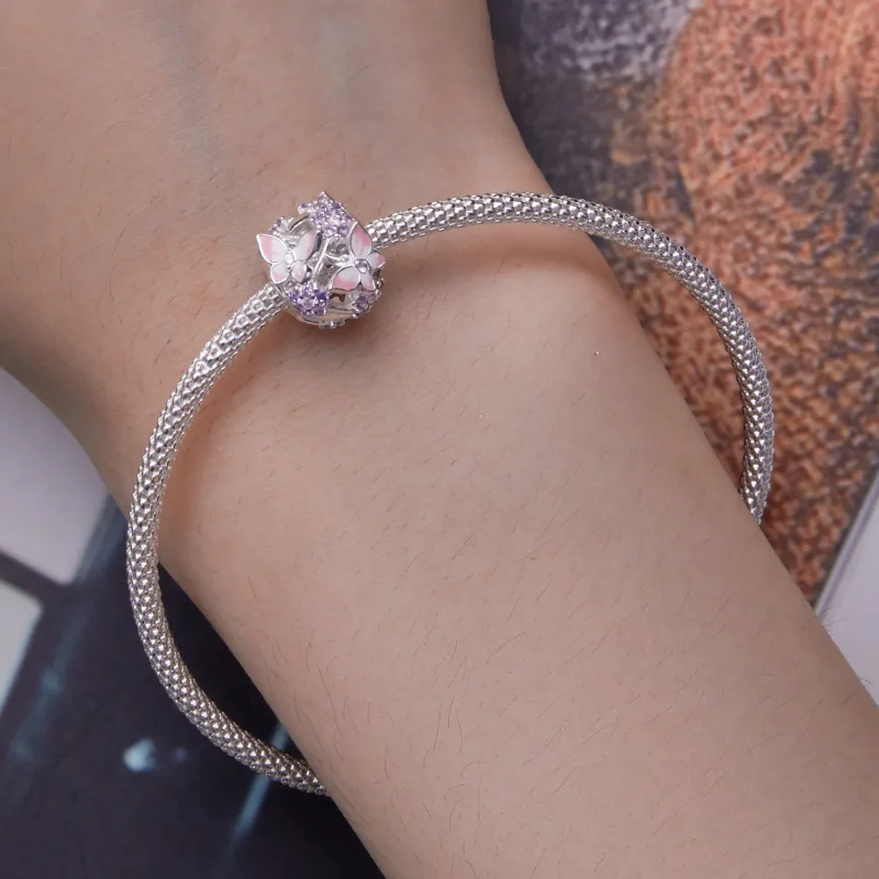 (slika za) Obesek s cirkoni v stilu metulja Pandora - SCC2463 - Ogled 6