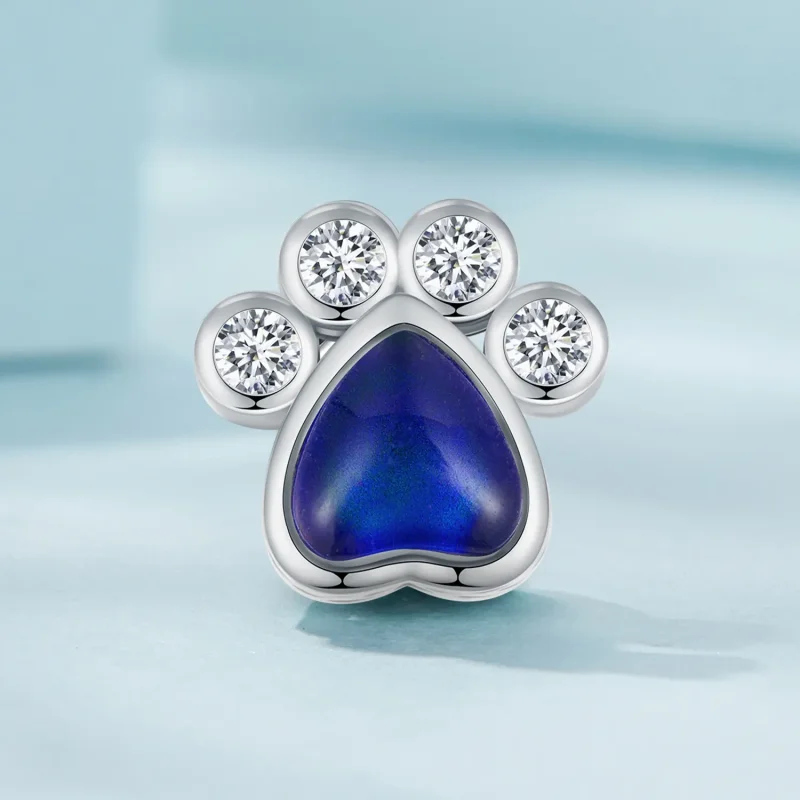 (slika za) Obesek s kamnom razpoloženja v slogu Pandora - SCC2582 - Ogled 2