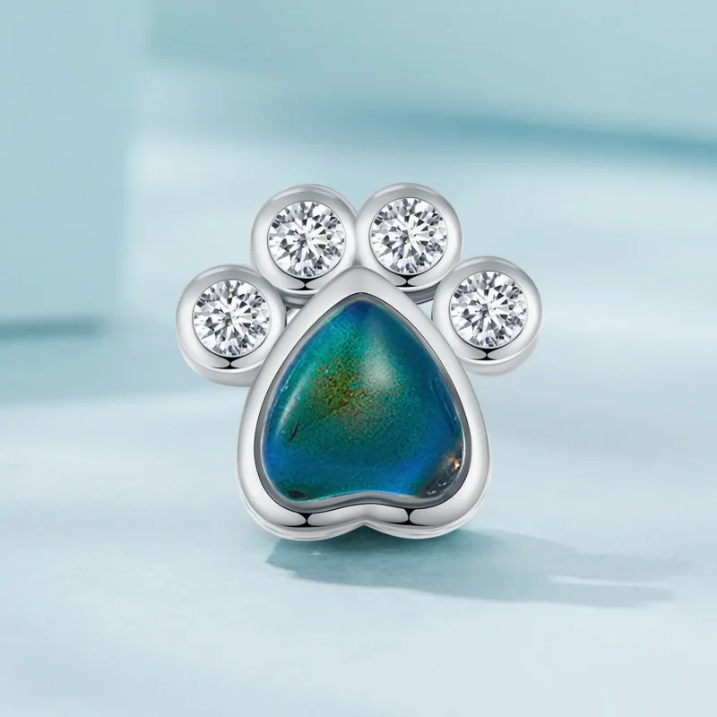 (slika za) Obesek s kamnom razpoloženja v slogu Pandora - SCC2582 - Ogled 3