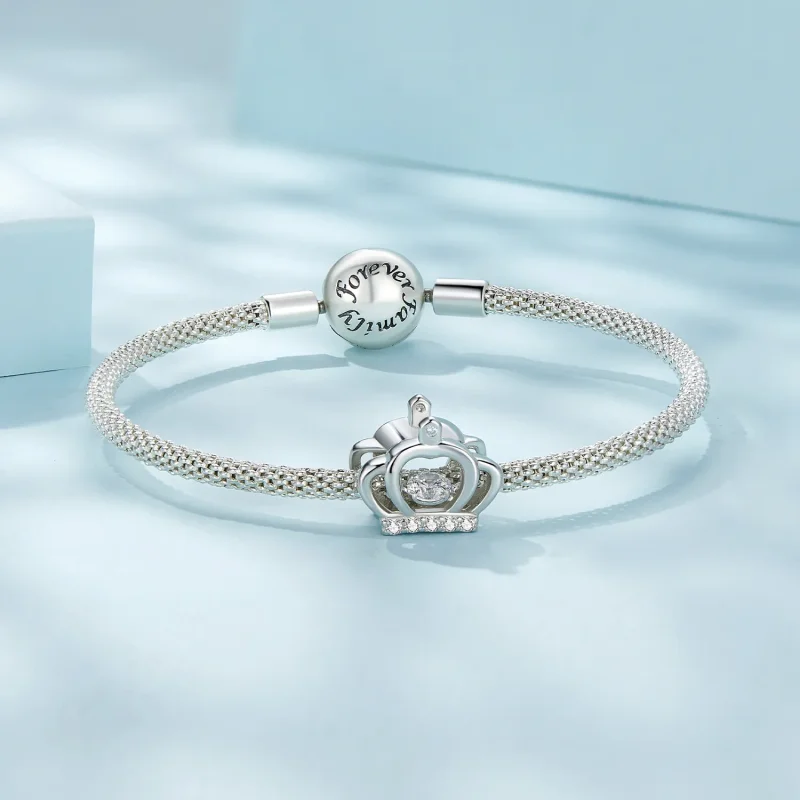 (slika za) Obesek s krono v stilu Pandora - SCC2589 - Ogled 5