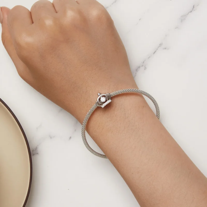 (slika za) Obesek s krono v stilu Pandora - SCC2589 - Ogled 6