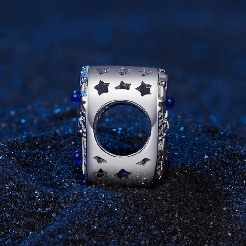 (slika za) Obesek s srcem dnevnega in nočnega vilenjaka v stilu Pandora - SCC2553 - Ogled 3