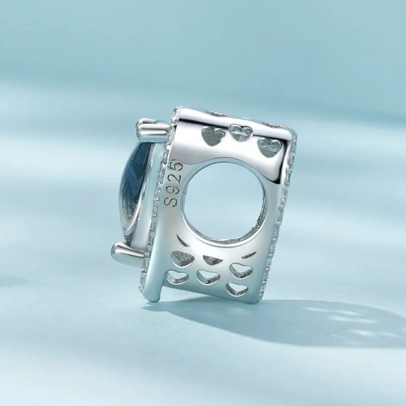 (slika za) Obesek s termosenzoričnim kamnom razpoloženja v stilu Pandora - SCC2596 - Ogled 5