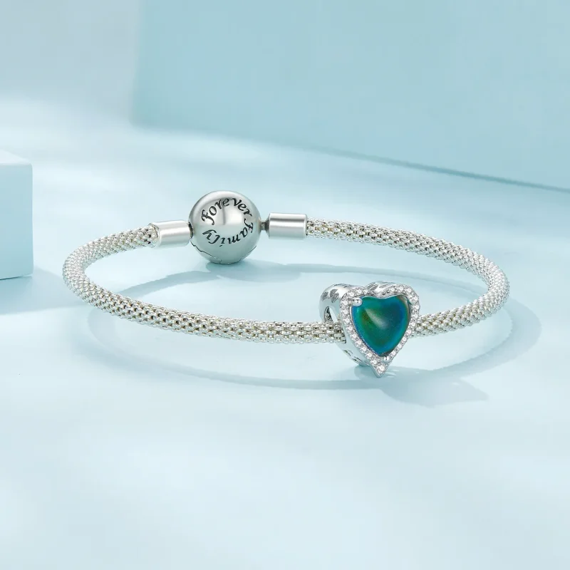 (slika za) Obesek s termosenzoričnim kamnom razpoloženja v stilu Pandora - SCC2596 - Ogled 7