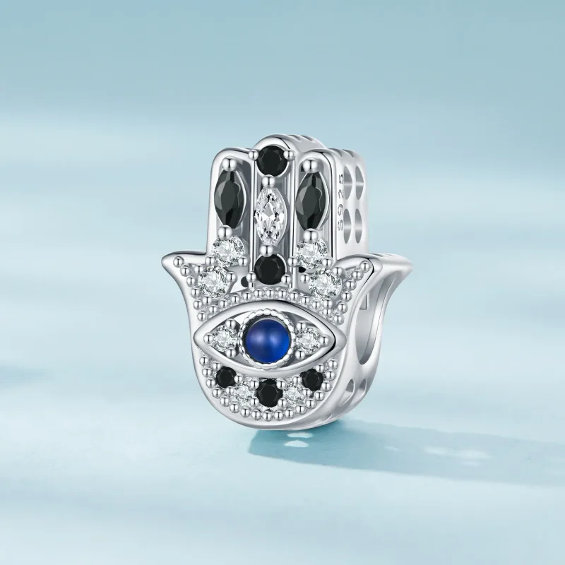 (slika za) Obesek v stilu Pandora Hand of Fatima - SCC2522 - Ogled 2