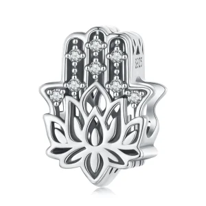 Obesek v stilu Pandora Hand of Fatima - SCC2628 (slika za) Obesek v stilu Pandora Hand of Fatima - SCC2628
